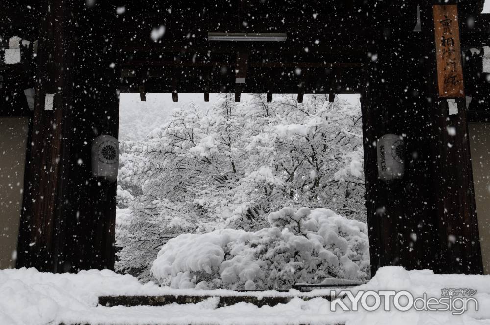 岩倉の雪景色