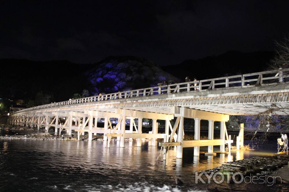 嵐山　渡月橋ライトアップ