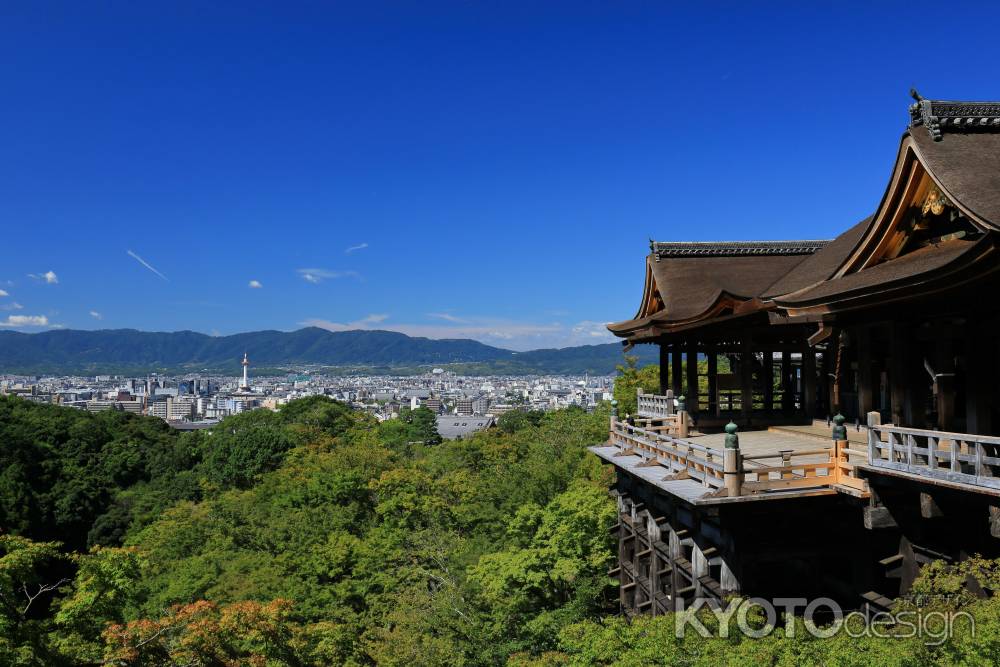 初秋の京都市内を望む