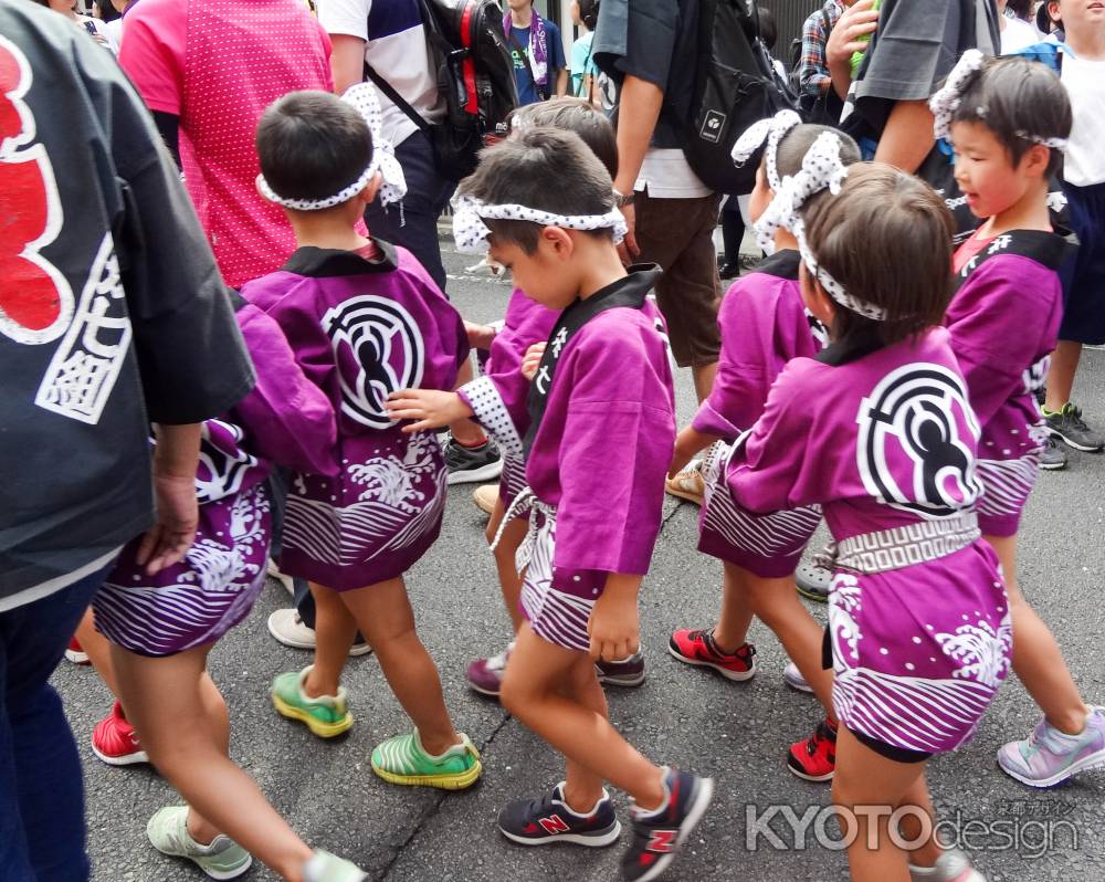 祇園祭2017　山鉾曳き初めに参加する子供たち