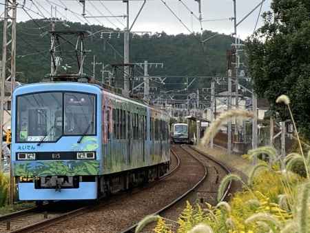 岩倉を走る叡山電車