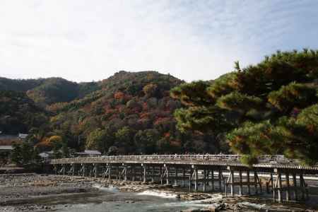 渡月橋と嵐山 2