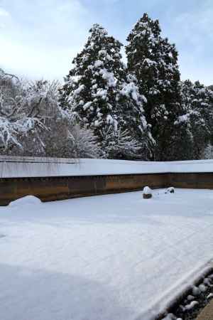 冬の龍安寺方丈庭園3