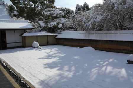 冬の龍安寺方丈庭園8