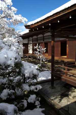 雪景色の仁和寺14