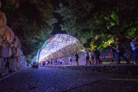2016年 京の七夕 堀川会場 「光の天の川」 入口横写真