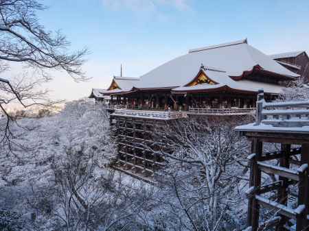 雪の清水寺①