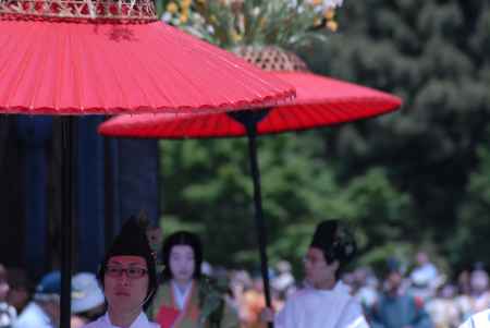 葵祭　女人列の花傘