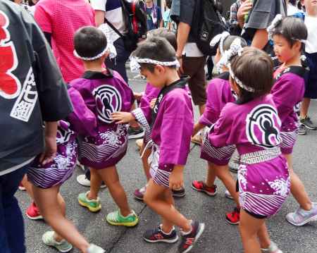 祇園祭2017　山鉾曳き初めに参加する子供たち