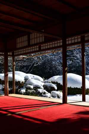 冬化粧の丈山寺