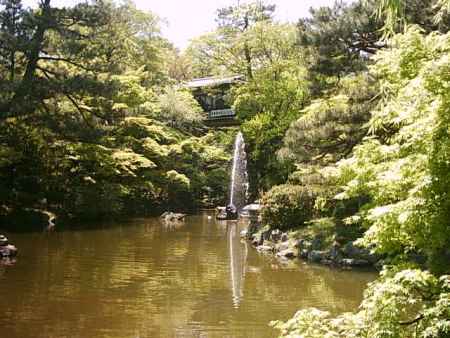 円山公園　噴水