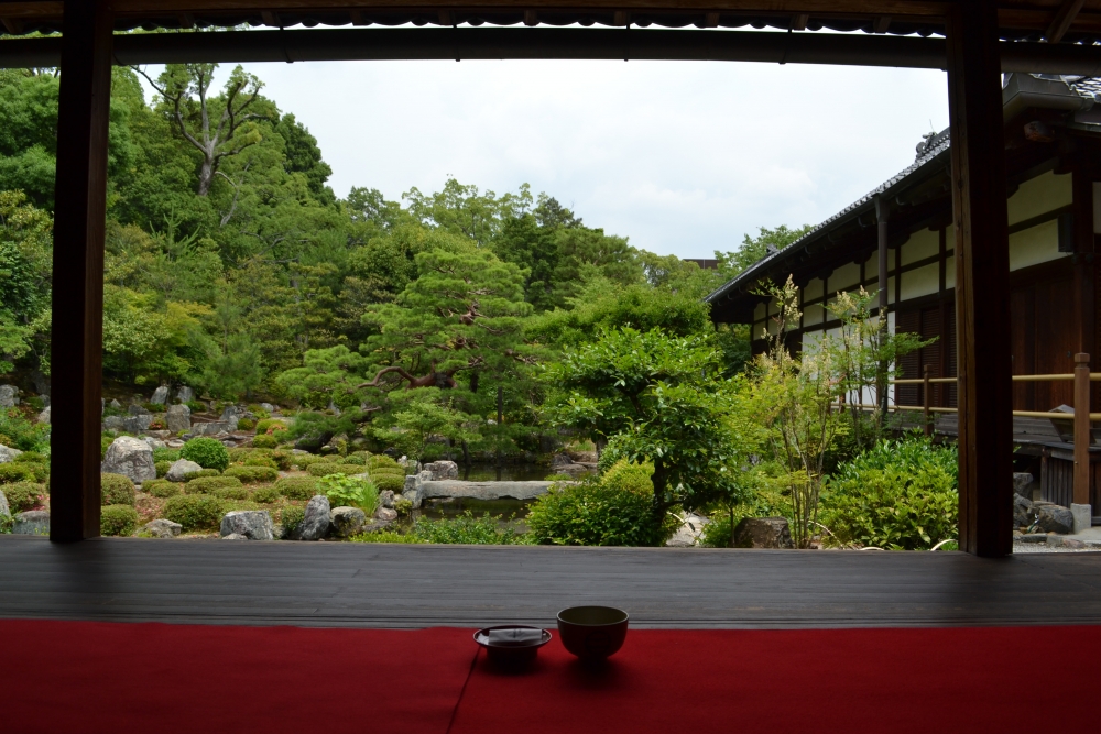 等持院の庭園