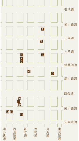 屏風祭の地図