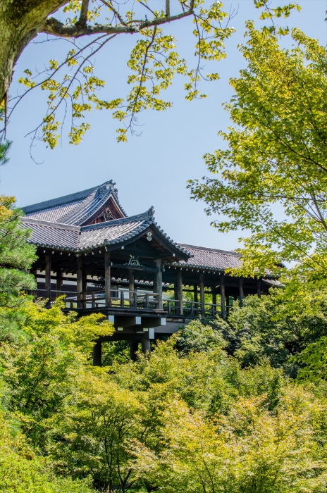 東福寺の洗玉澗から、通天橋の構造を見る