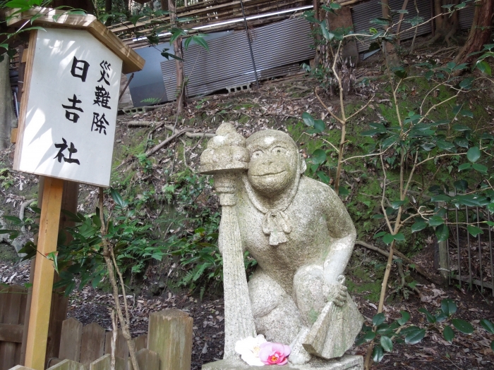 日吉社：比叡山の猿