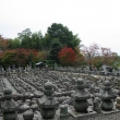 化野念仏寺の紅葉と石碑