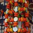 ずいき神輿の野菜の飾り