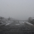 雪にけむる 四条大橋