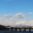 冬の嵐山・渡月橋