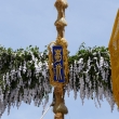 祇園祭　山鉾建て菊水鉾の榊