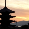2019　冬　八坂の塔と京都タワー　4