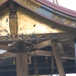 鶏鉾の屋根と天井の柱