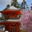 桜姿の遍照塔