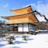 金閣寺の雪2022