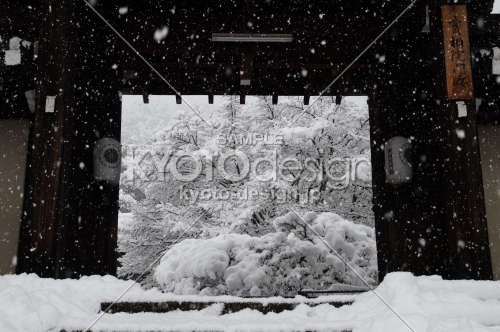 岩倉の雪景色