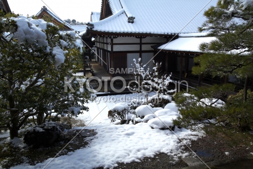 雪景色の仁和寺32