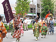 Procession of Yabusame at Jyonan Imperial Villa