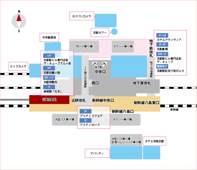 京都駅地図
