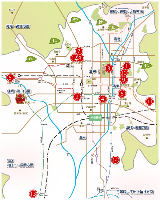 京都節分分布地図
