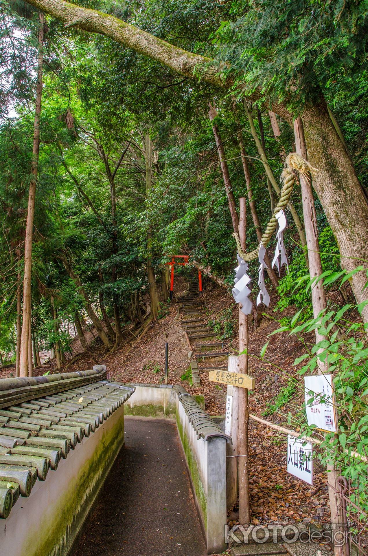 松尾大社の裏山、松尾山山頂の磐座に通じる登拝口