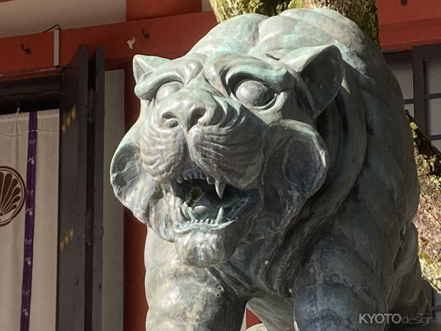 鞍馬寺の阿吽の阿の虎