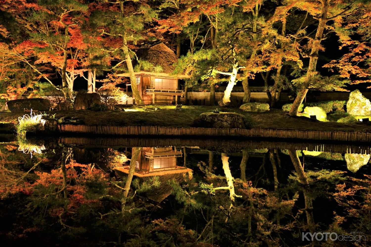 しょうざん庭園 秋の紅葉ライトアップ