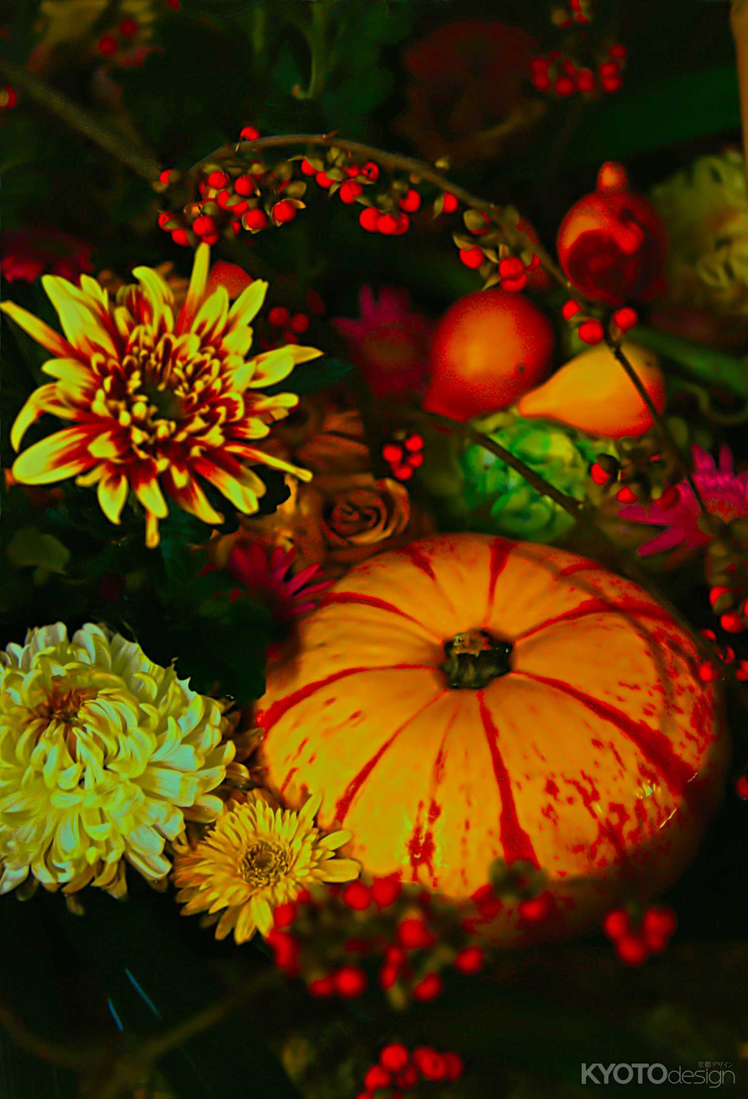 ずいき祭　花手水