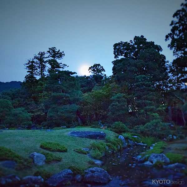 東山の名月を密やかにながめる会　 京都の別荘庭園で夜カフェをどうぞ。