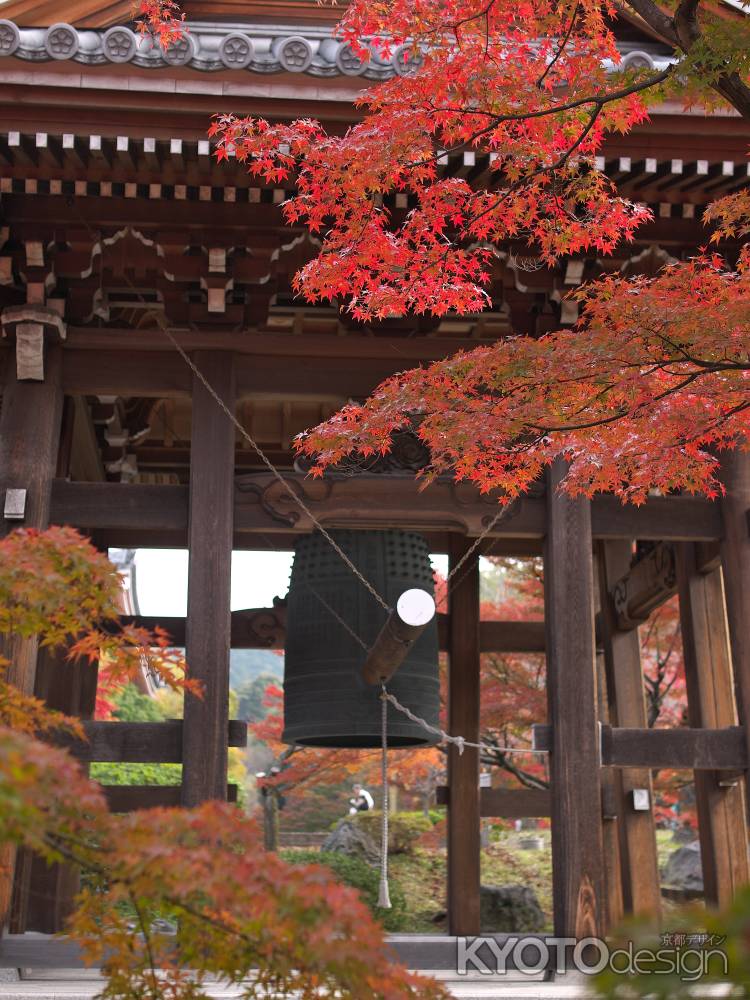 智積院の鐘楼と紅葉