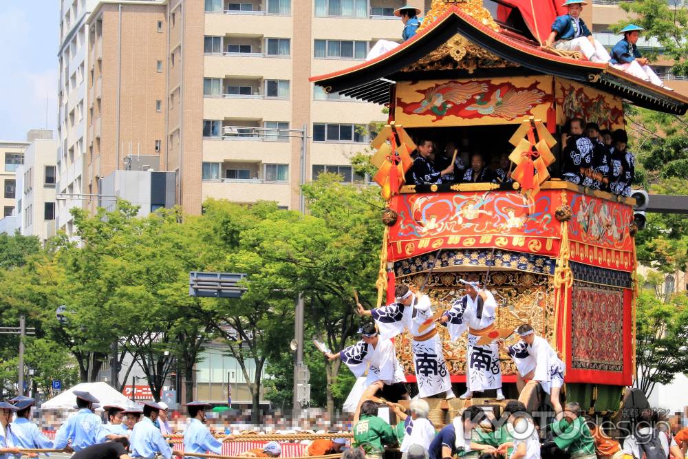 祇園祭、後祭山鉾巡行、南観音山辻回し2019