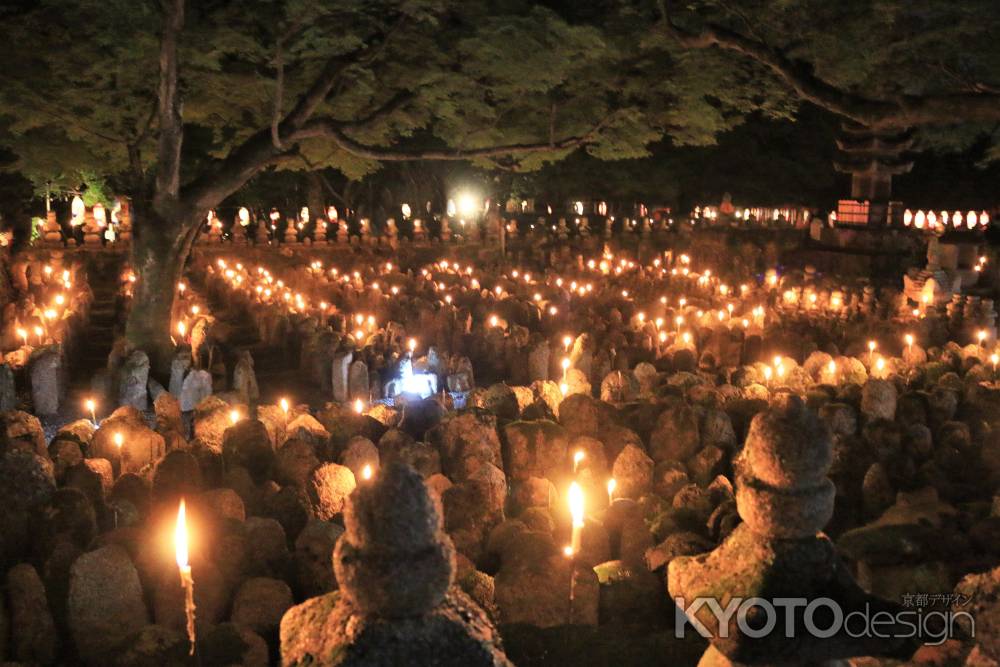 あだし野念仏寺、千灯供養2019