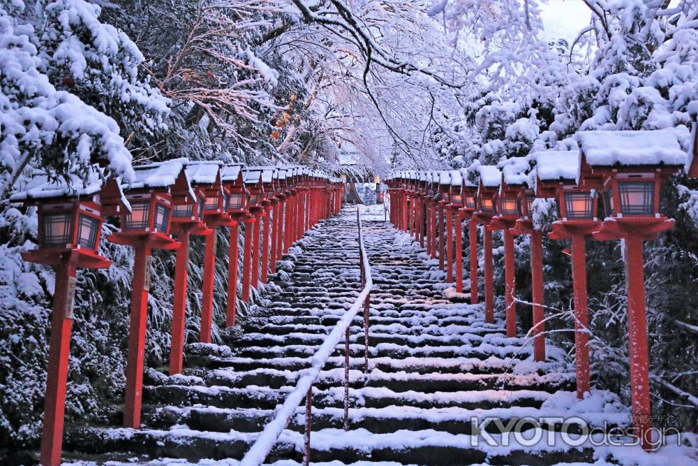 貴船神社の雪2020