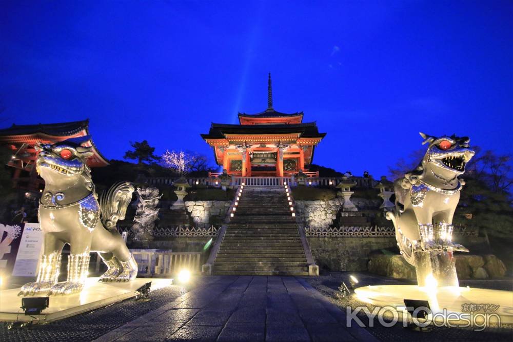 清水寺、東山花灯路2022