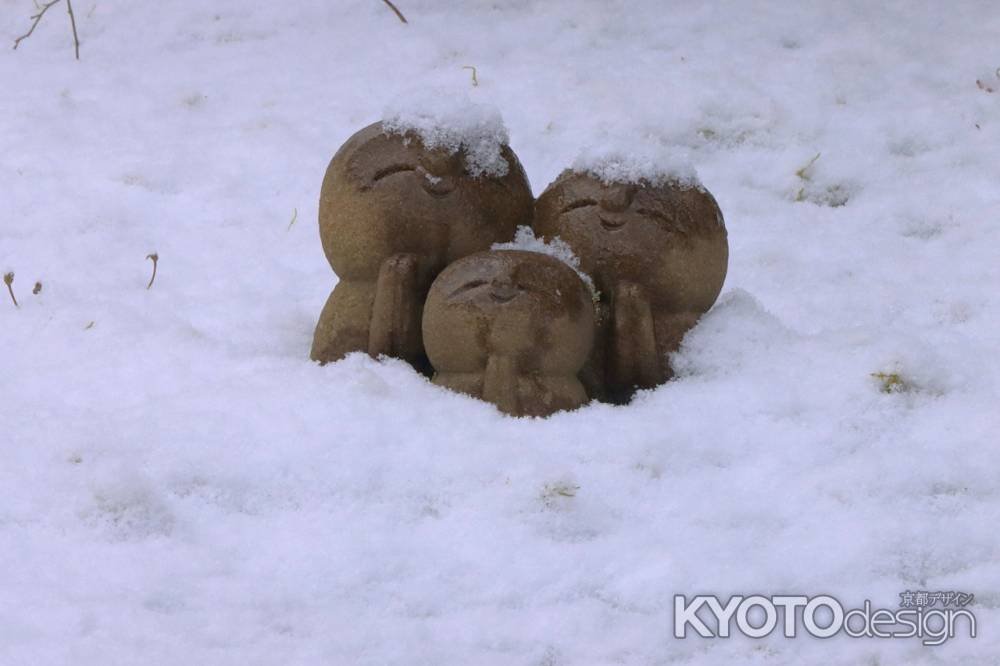 雪の詩仙堂お地蔵さん2023