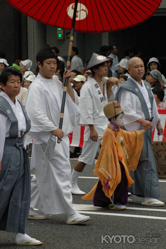 綾傘鉾の稚児