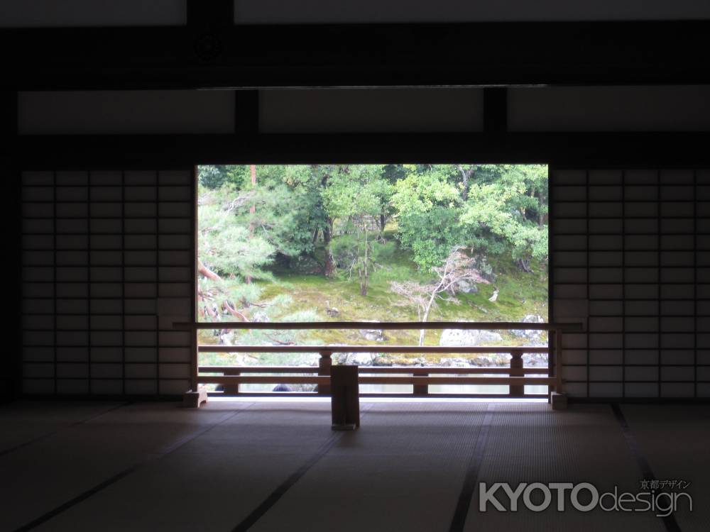 天龍寺　大方丈から曹源池を臨む