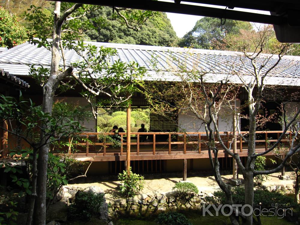 安楽寺の中庭と書院