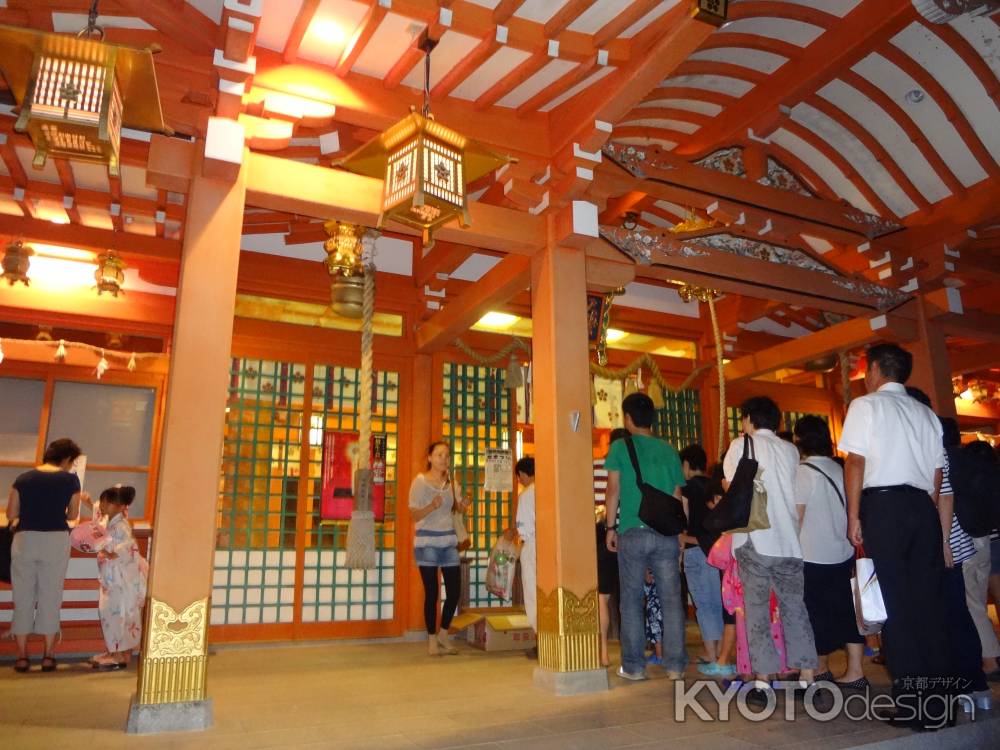 夏祭り 長岡天満宮本殿