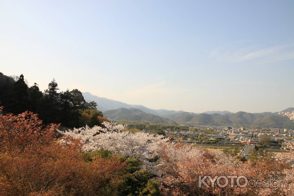 法輪寺から嵯峨野方面