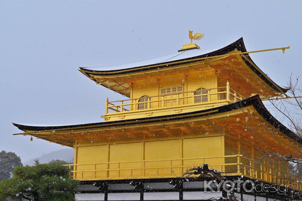 雪の金閣寺